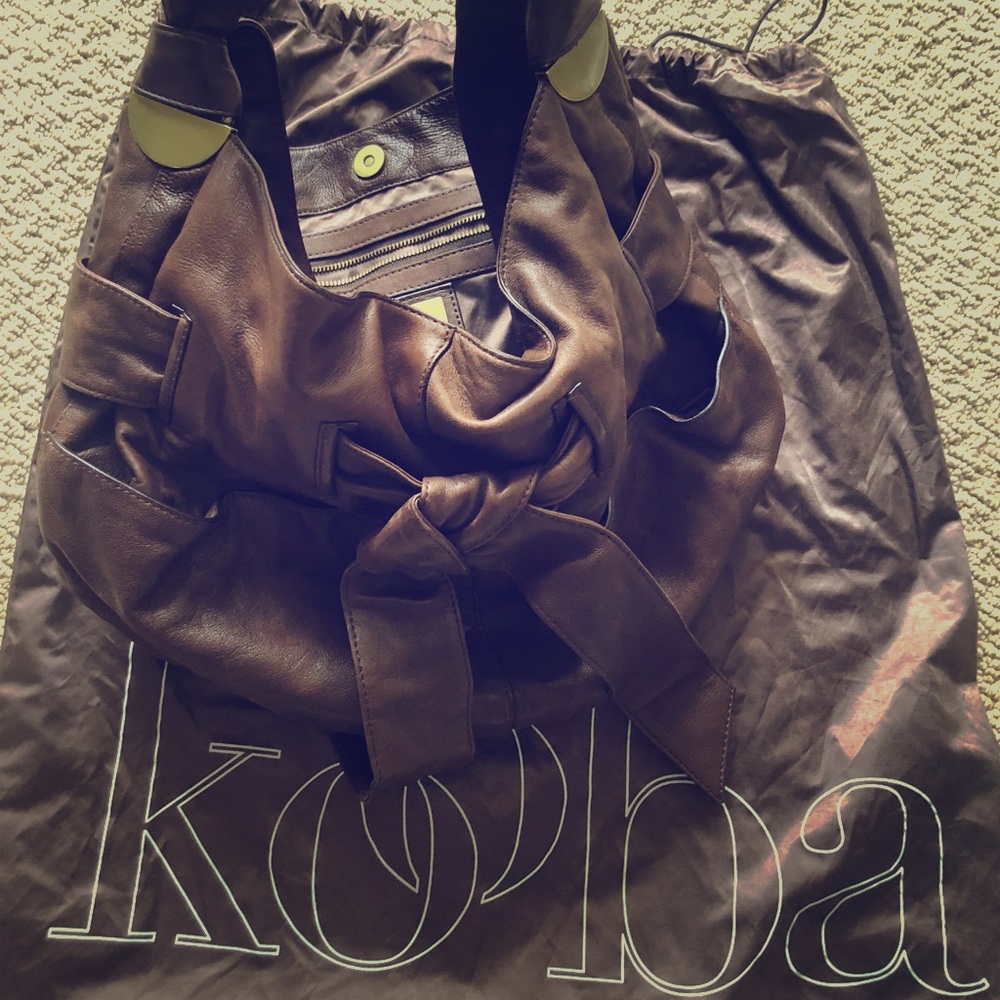 Kooba brown leather bag